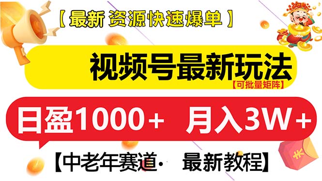 视频号最新玩法 中老年赛道 月入3W+-翔云学社