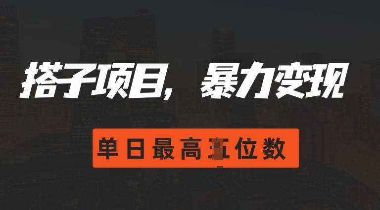 2024搭子玩法，0门槛，暴力变现，单日最高破四位数【揭秘】-翔云学社