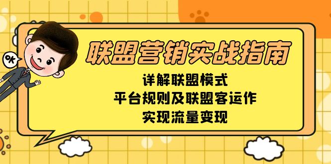 联盟营销实战指南，详解联盟模式、平台规则及联盟客运作，实现流量变现-翔云学社