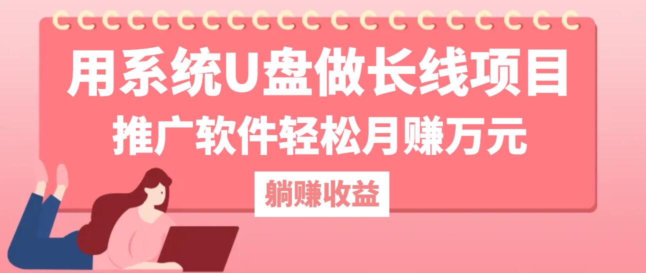 用系统U盘做长线项目，推广软件轻松月赚万元-翔云学社