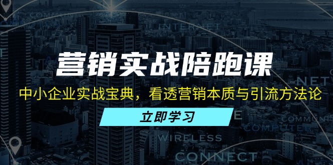 营销实战陪跑课：中小企业实战宝典，看透营销本质与引流方法论-翔云学社