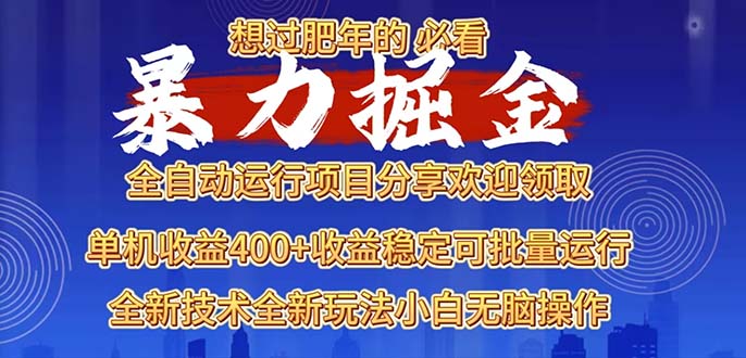 2025暴力掘金项目，想过肥年必看！-翔云学社