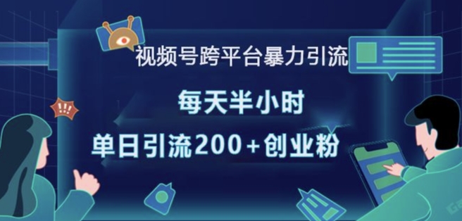 视频号跨平台暴力引流，每天半小时，单日引流200+精准创业粉-翔云学社